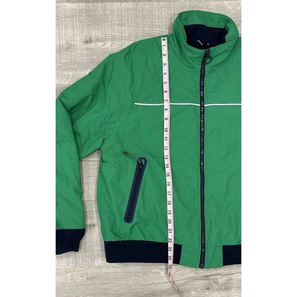 Land's‎ End Kelly Green Squall Bomber Boys Girls Jacket Youth Size Large (14-16)